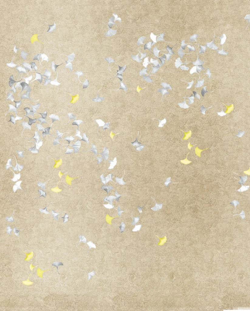 C26-8 Ginko Leaves Gold Leaf 19