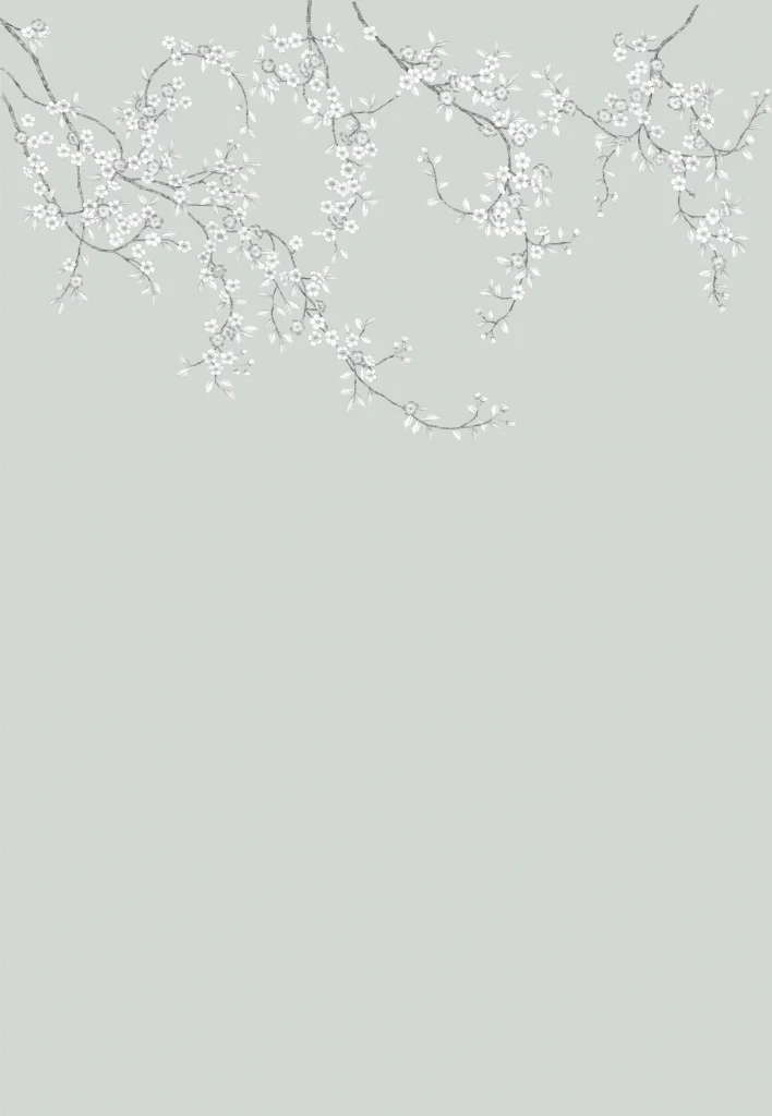 C62 Apple Tree Art Silk Blue