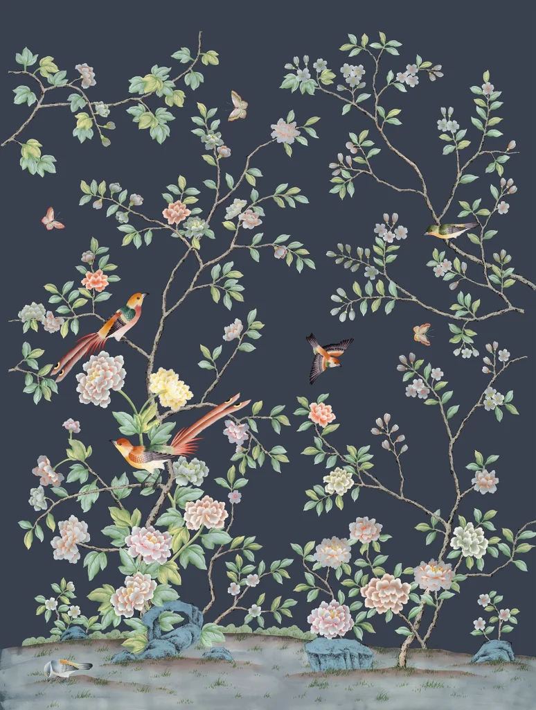 В11 Peony Garden Art Silk Jade