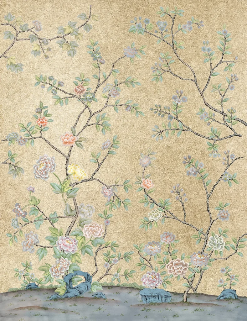 B11 Modest Art Peony Garden Gold Leaf 19