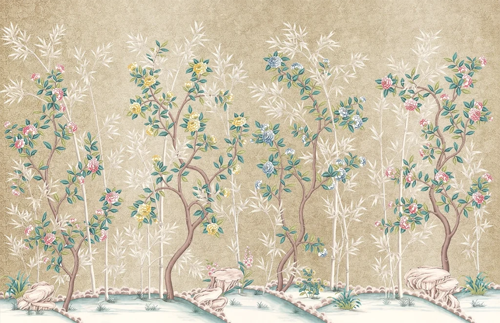 В36 Modest Art Gardens of Versailles Gold Leaf 19