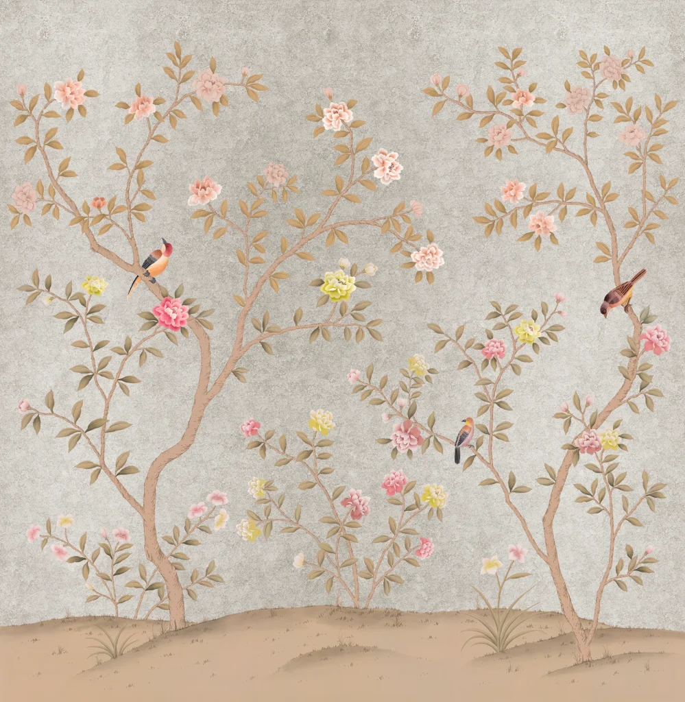 В42 Rose Tree 1 Gold Leaf 25