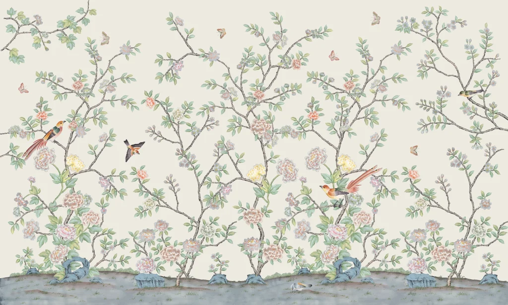 PEONY GARDEN / B11 / HAND PAINTED